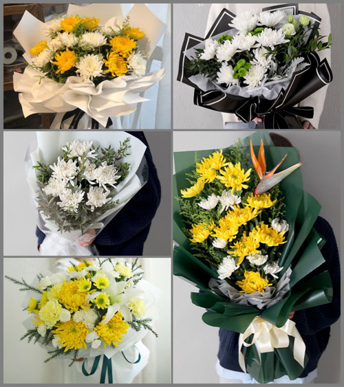 江苏南通启东市吕四港镇锡康村白事花束代送